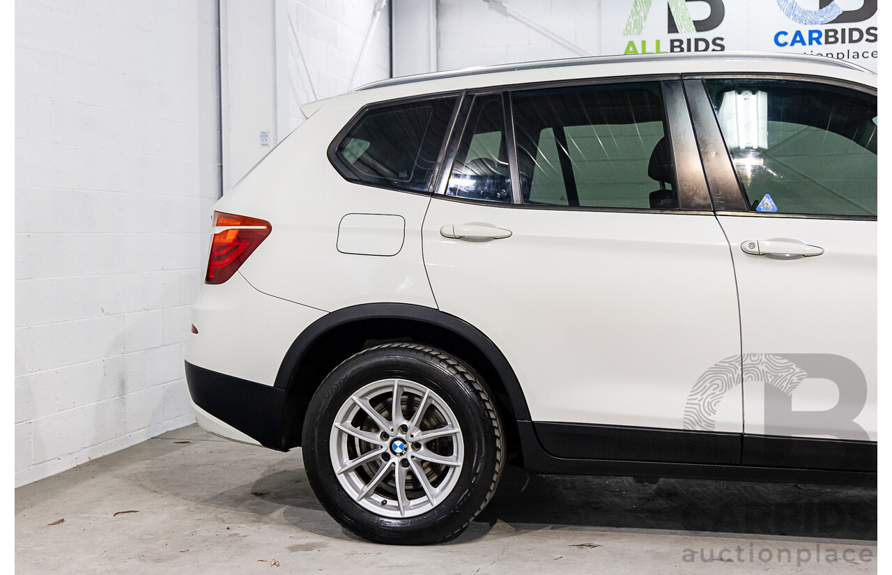 1/2012 Bmw X3 Xdrive 20i F25 4d Wagon Alpine White 2.0L