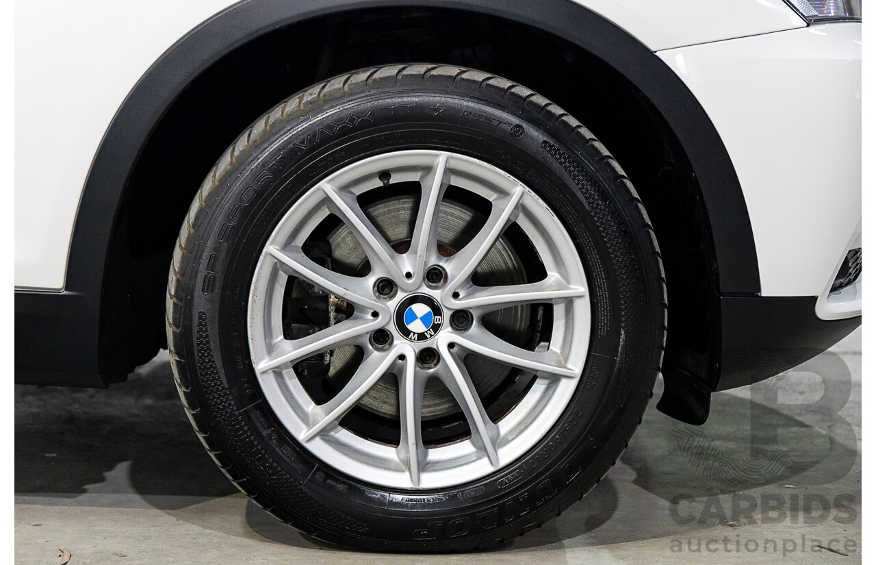 1/2012 Bmw X3 Xdrive 20i F25 4d Wagon Alpine White 2.0L