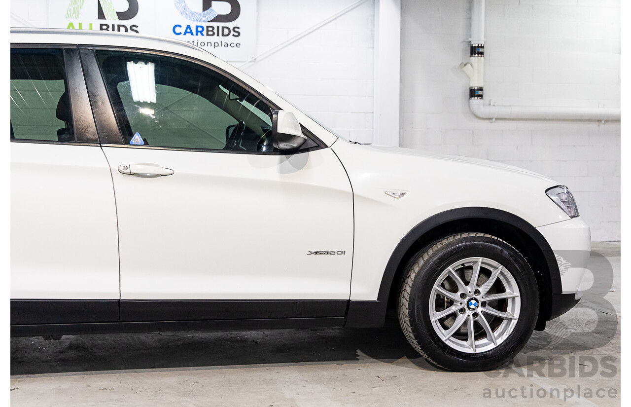 1/2012 Bmw X3 Xdrive 20i F25 4d Wagon Alpine White 2.0L