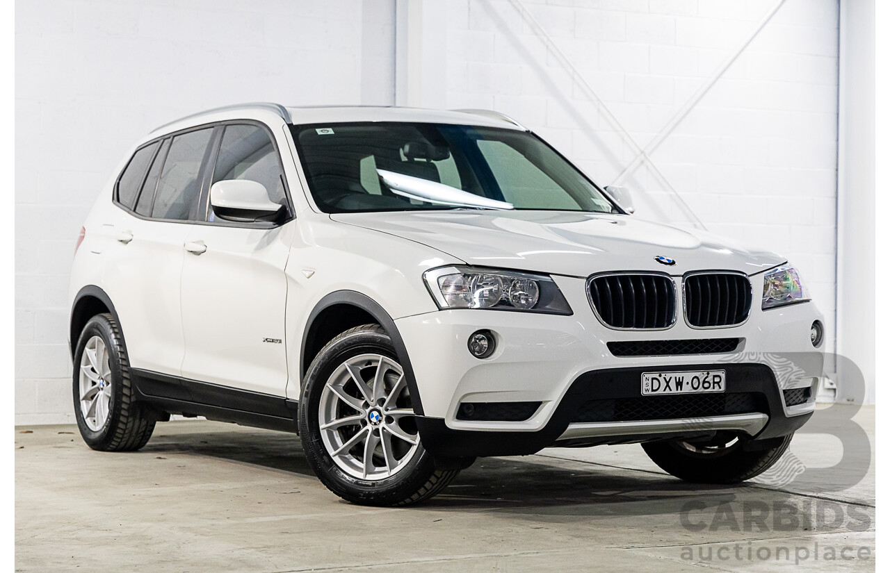 1/2012 Bmw X3 Xdrive 20i F25 4d Wagon Alpine White 2.0L