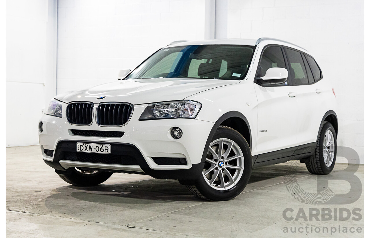 1/2012 Bmw X3 Xdrive 20i F25 4d Wagon Alpine White 2.0L