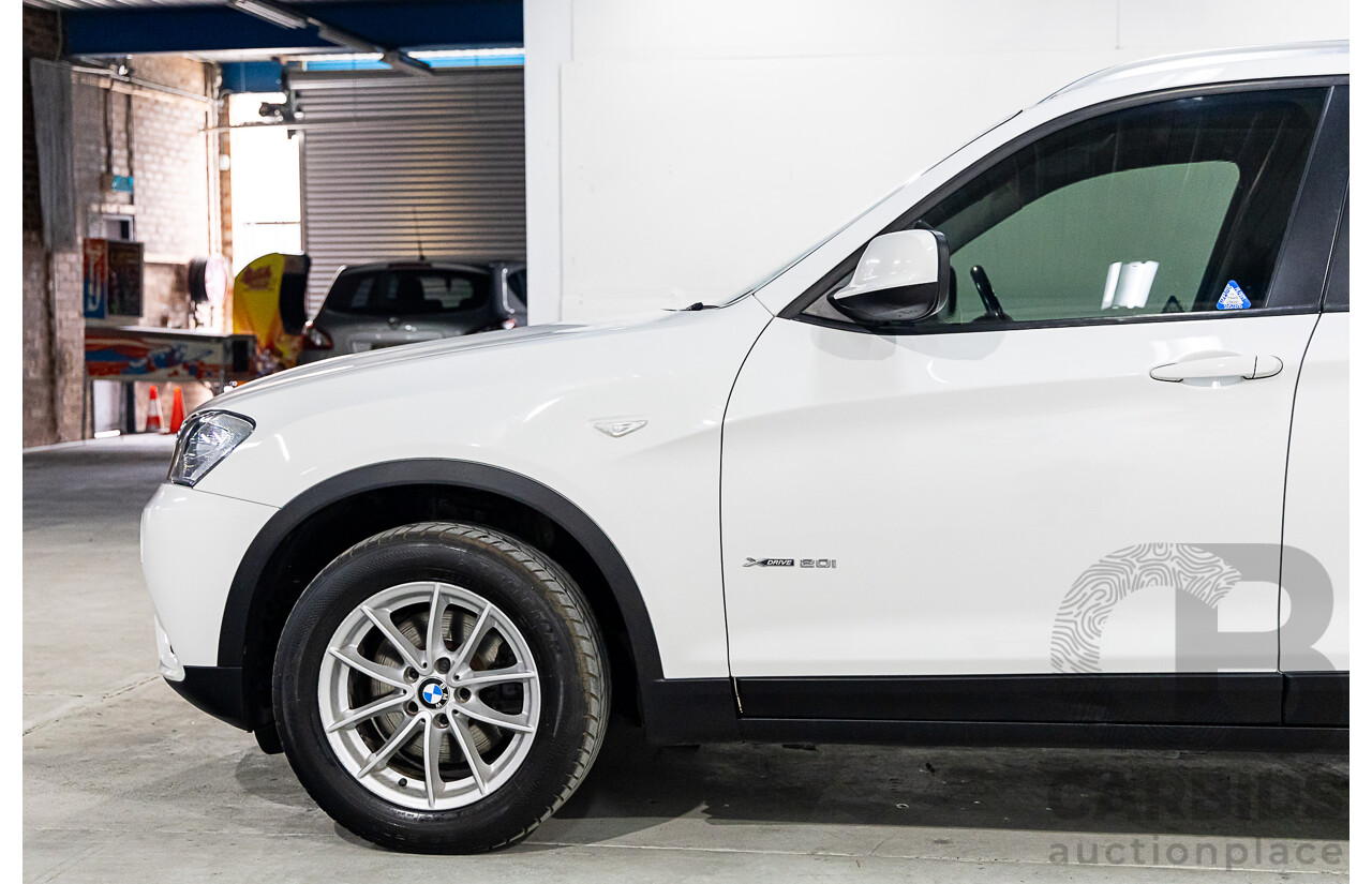 1/2012 Bmw X3 Xdrive 20i F25 4d Wagon Alpine White 2.0L