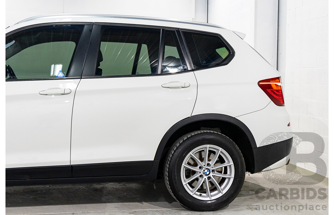 1/2012 Bmw X3 Xdrive 20i F25 4d Wagon Alpine White 2.0L