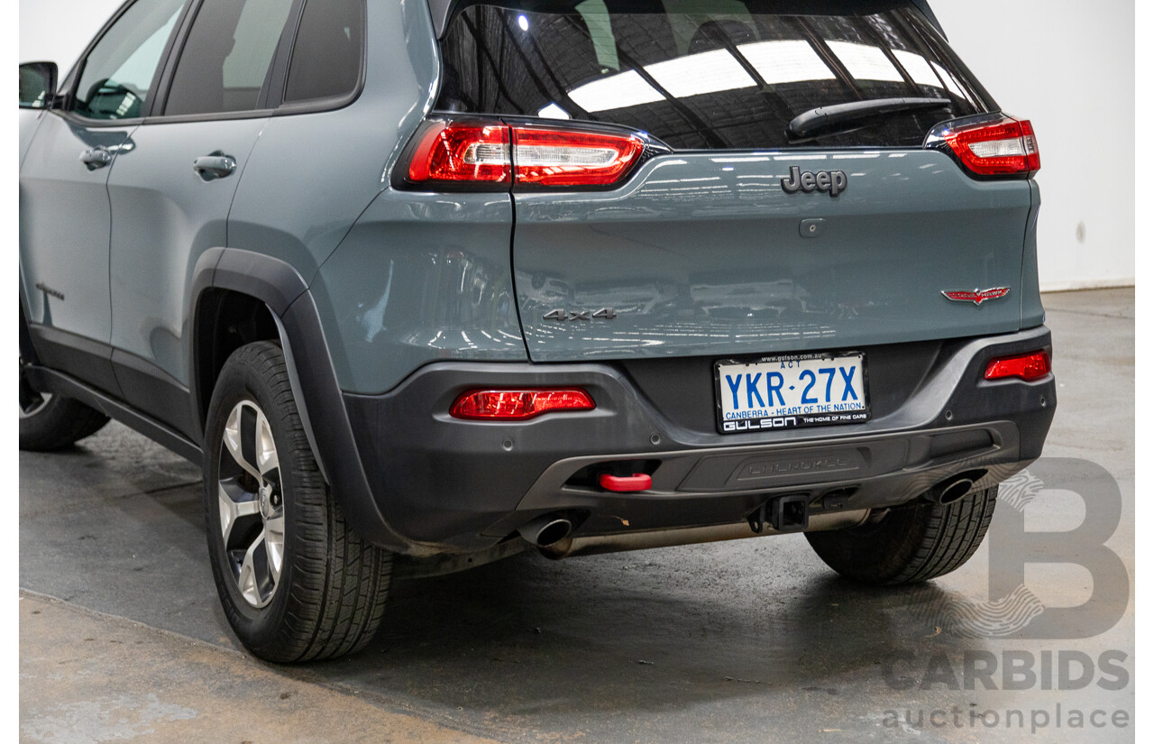 05/2015 Jeep Cherokee Trail Hawk (4x4) KL MY15 4D Wagon Rhino Grey 3.2L