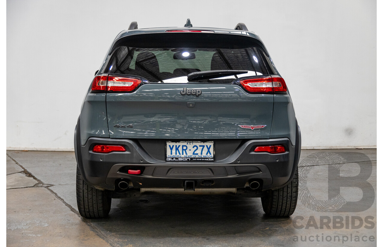 05/2015 Jeep Cherokee Trail Hawk (4x4) KL MY15 4D Wagon Rhino Grey 3.2L