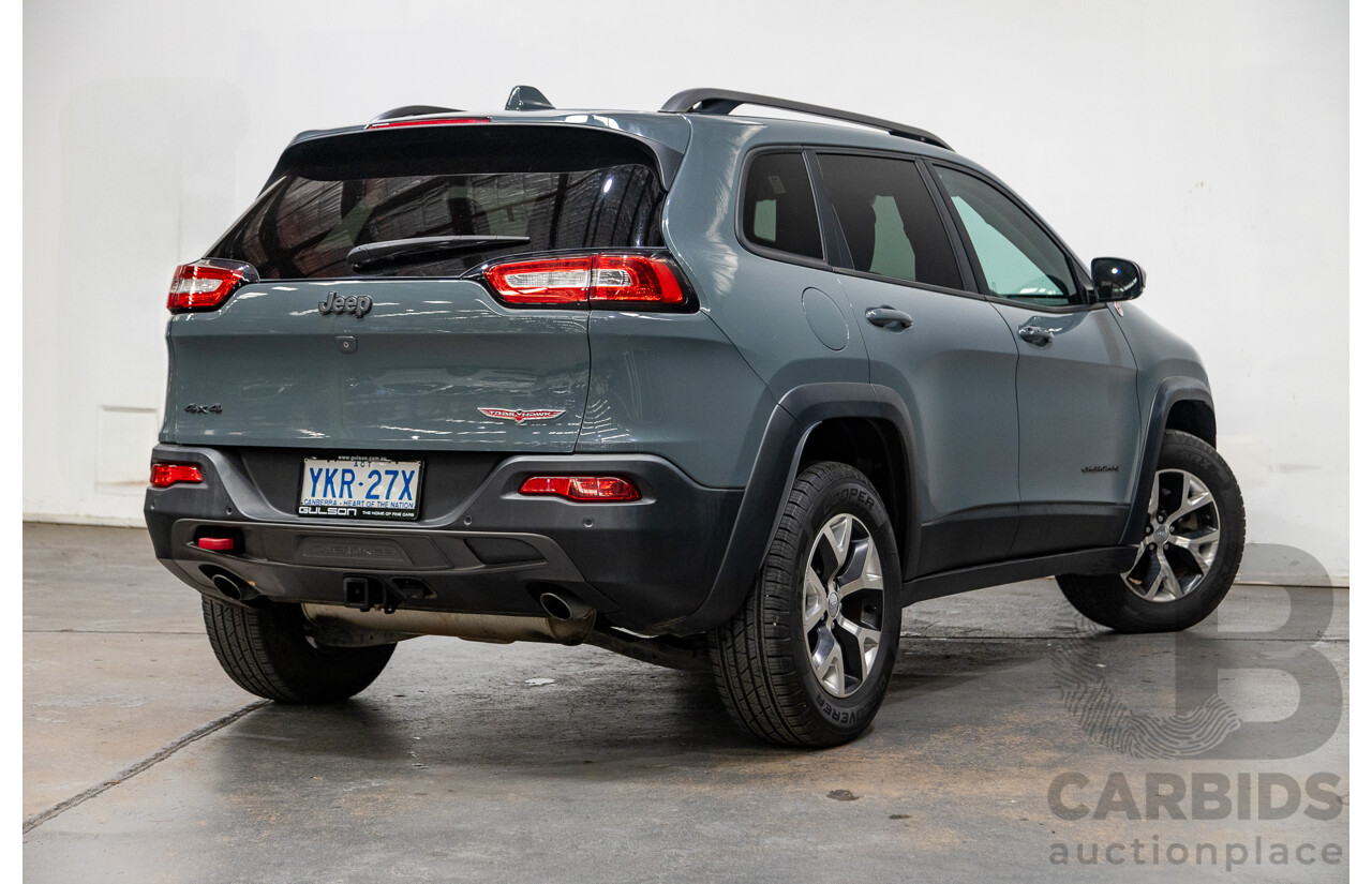 05/2015 Jeep Cherokee Trail Hawk (4x4) KL MY15 4D Wagon Rhino Grey 3.2L