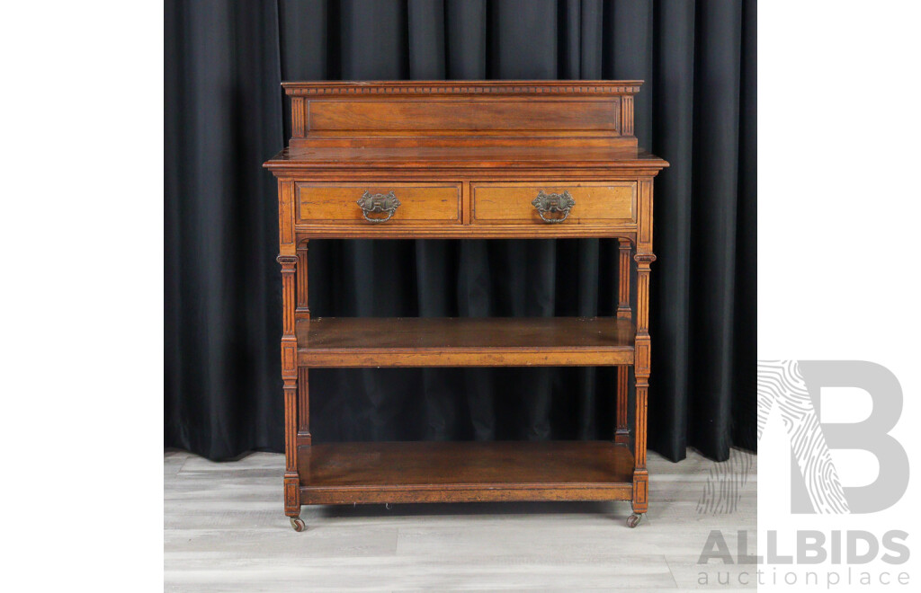 Edwardian Blackwood Dumb Waiter