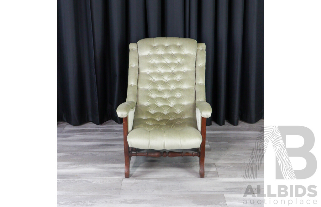 Edwardian Mahogany Slipper Chair