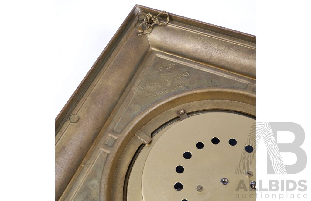 Vintage Hanging German Barometer in Ornate Italian Cast Frame