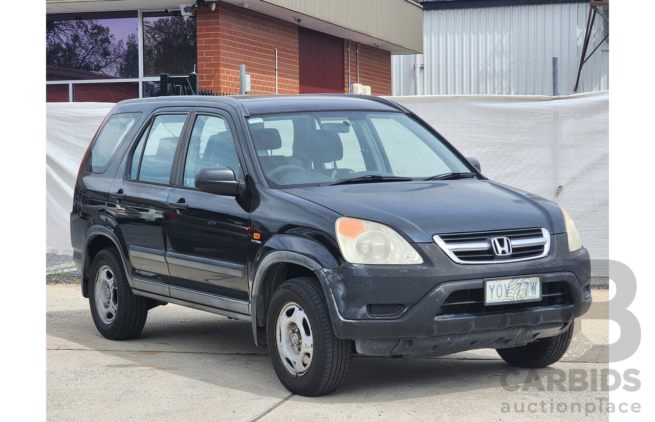 2/2004 Honda CRV (4x4) MY04 4d Wagon Black 2.4L