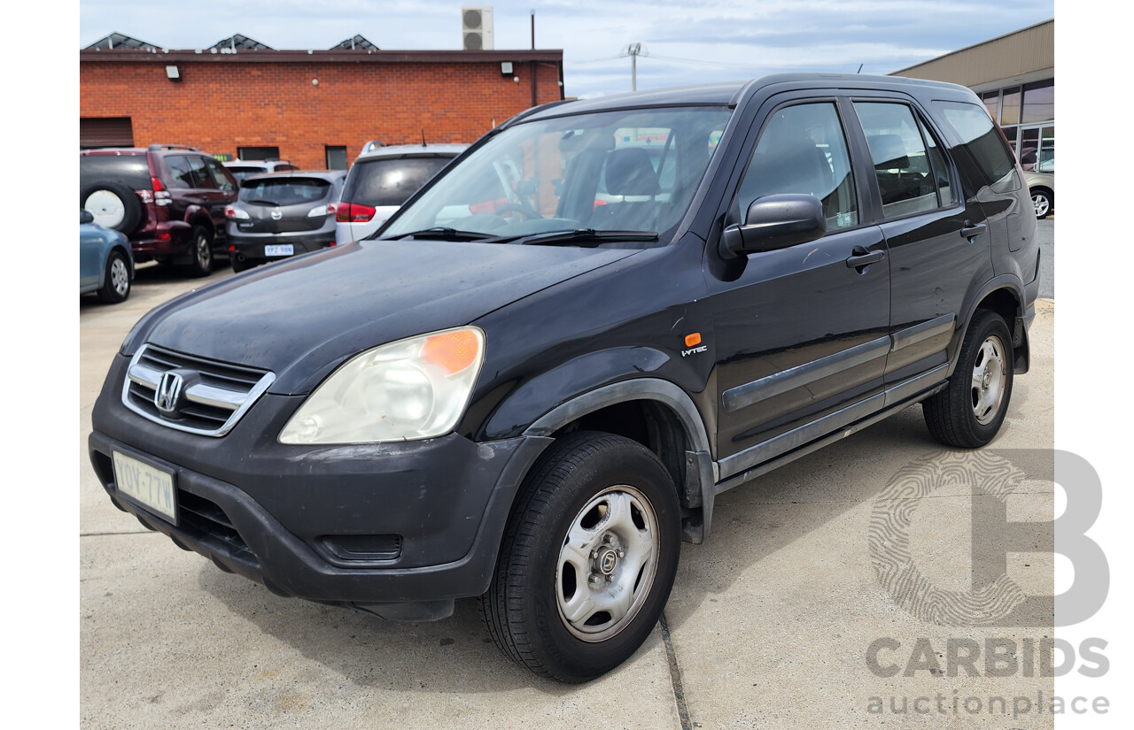 2/2004 Honda CRV (4x4) MY04 4d Wagon Black 2.4L