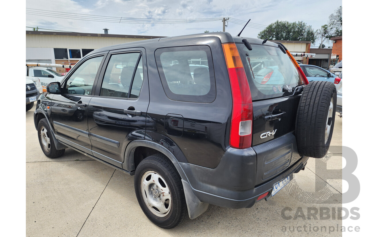 2/2004 Honda CRV (4x4) MY04 4d Wagon Black 2.4L