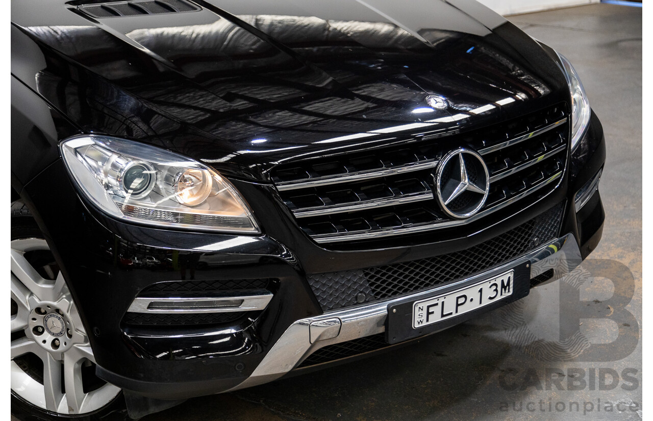 10/2014 Mercedes Benz ML250 CDI Bluetec (AWD) W166 MY14 4d Wagon Obsidian Black Turbo Diesel 2.1L