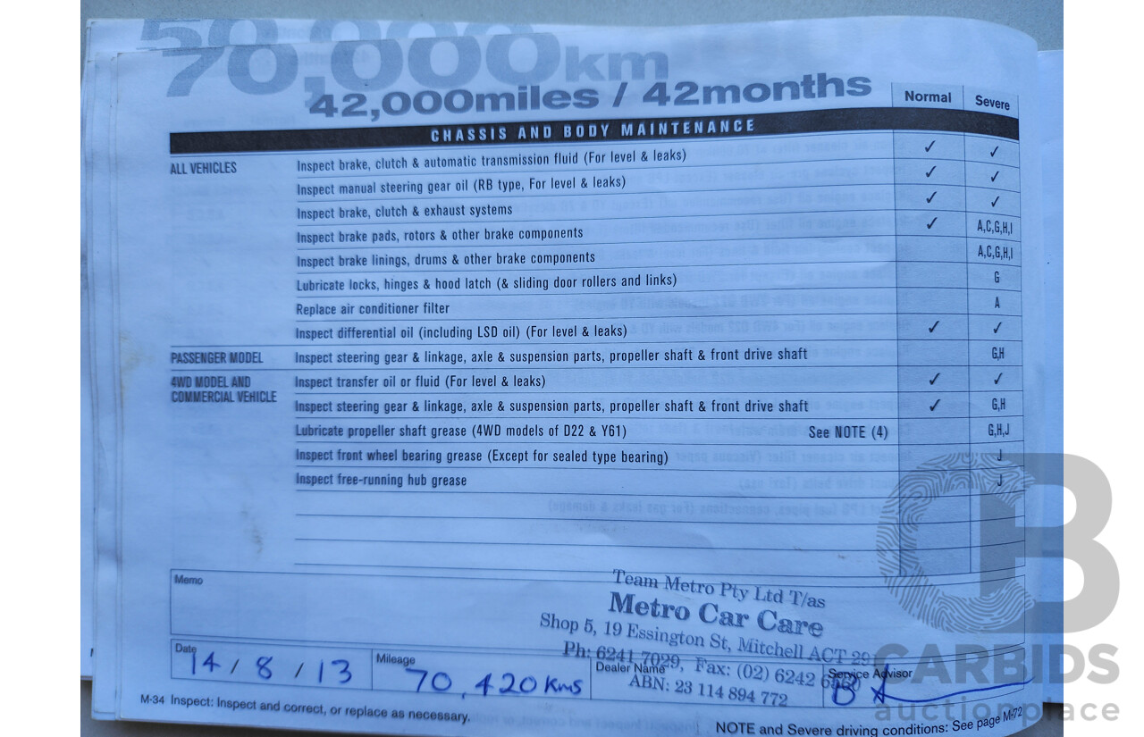 6/2010 Nissan Navara ST (4x4) D40 Dual Cab P/Up Grey 2.5L