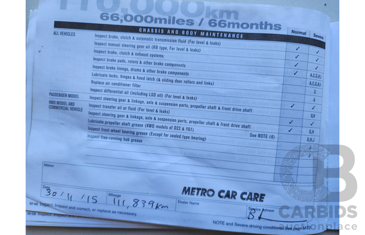 6/2010 Nissan Navara ST (4x4) D40 Dual Cab P/Up Grey 2.5L