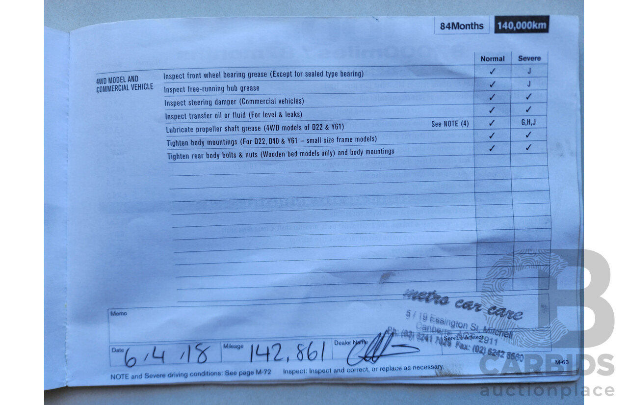 6/2010 Nissan Navara ST (4x4) D40 Dual Cab P/Up Grey 2.5L