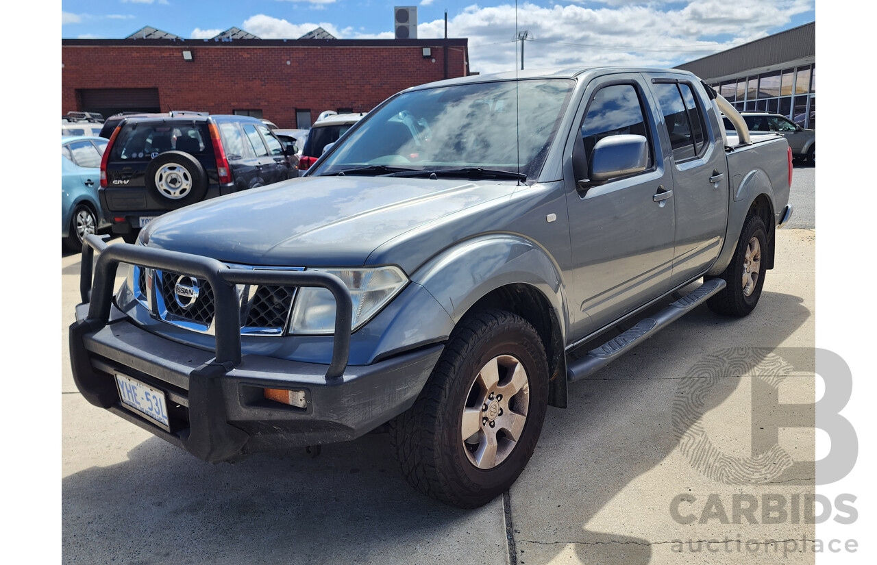 6/2010 Nissan Navara ST (4x4) D40 Dual Cab P/Up Grey 2.5L