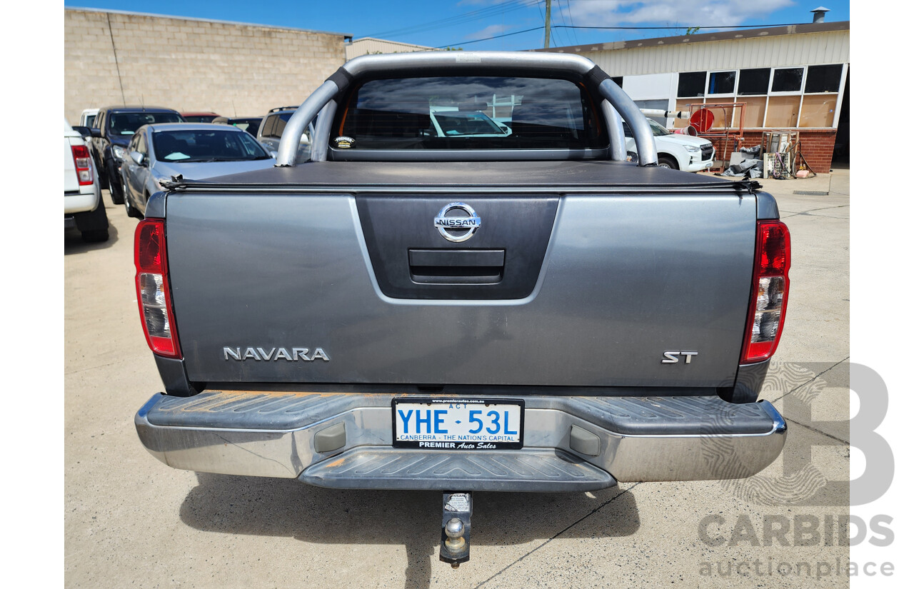 6/2010 Nissan Navara ST (4x4) D40 Dual Cab P/Up Grey 2.5L