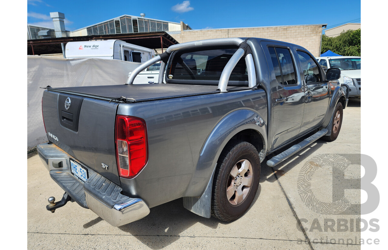 6/2010 Nissan Navara ST (4x4) D40 Dual Cab P/Up Grey 2.5L