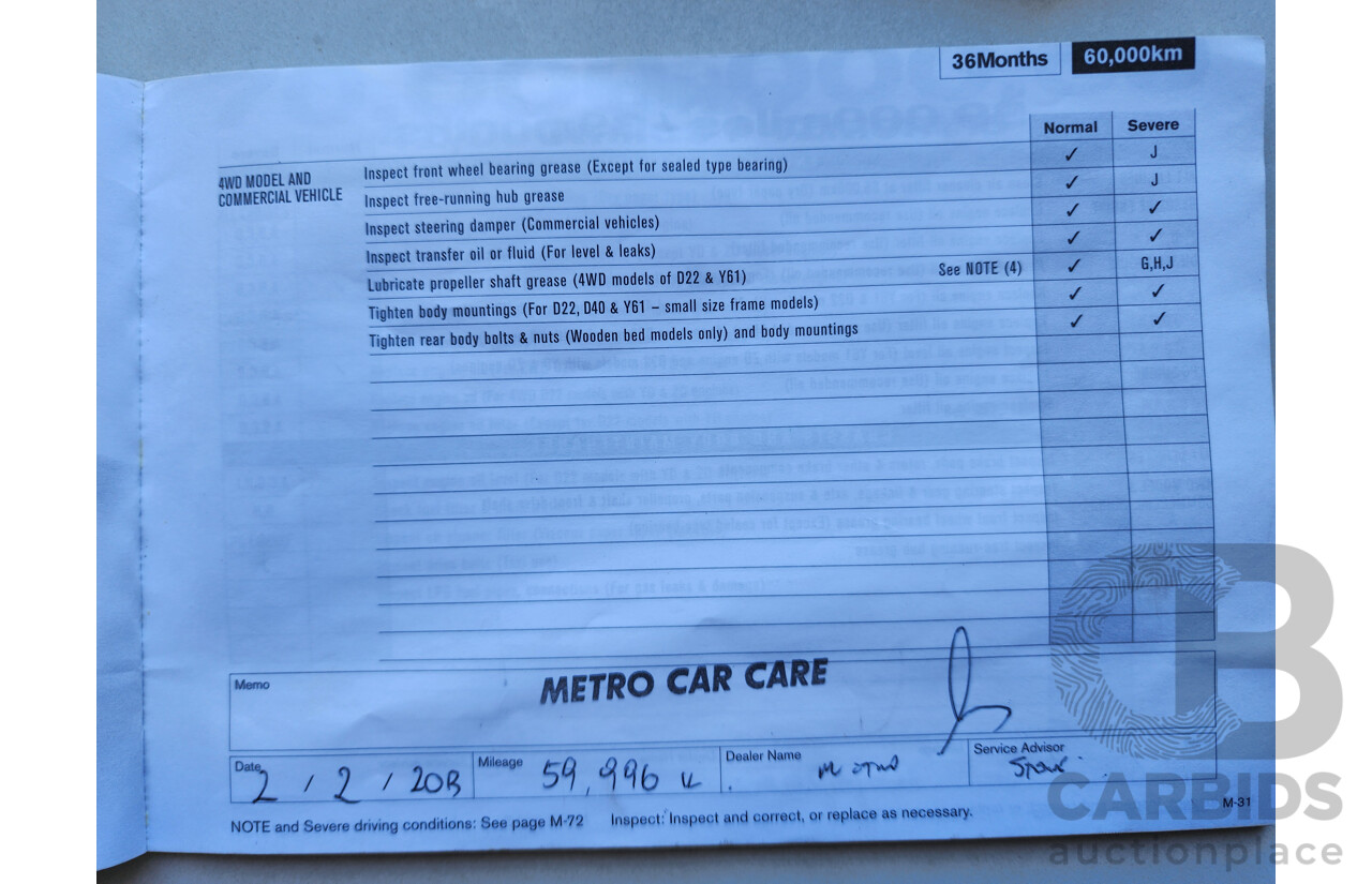 6/2010 Nissan Navara ST (4x4) D40 Dual Cab P/Up Grey 2.5L