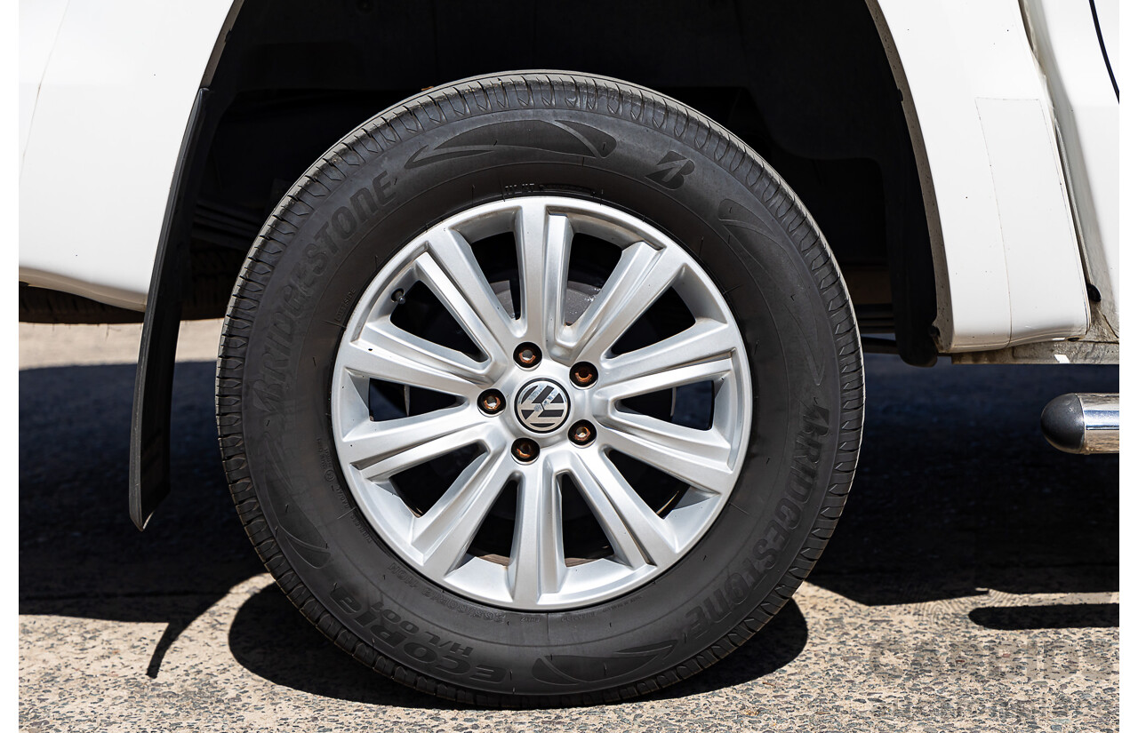 10/2016 Volkswagen Amarok TDI420 Highline (4x4) 2H MY17 Dual Cab Utility White 2.0L