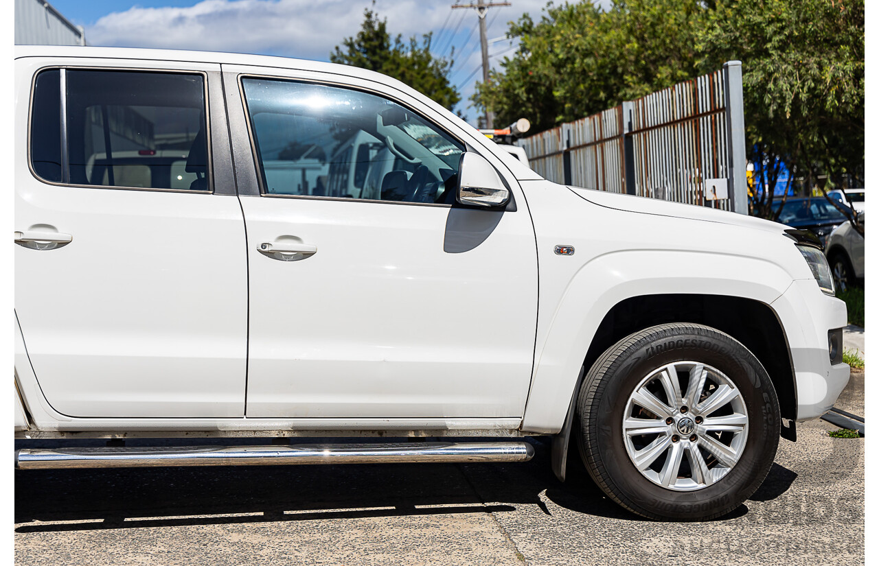 10/2016 Volkswagen Amarok TDI420 Highline (4x4) 2H MY17 Dual Cab Utility White 2.0L