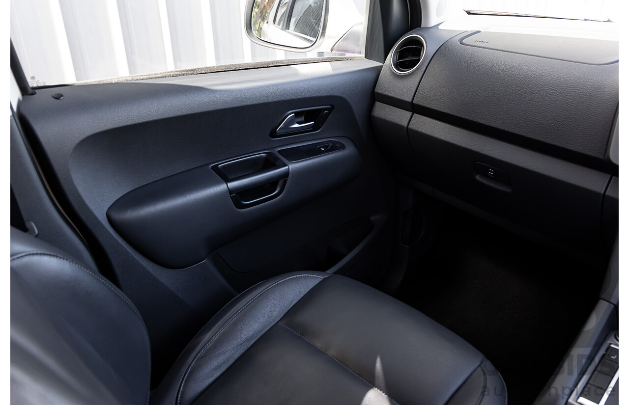 10/2016 Volkswagen Amarok TDI420 Highline (4x4) 2H MY17 Dual Cab Utility White 2.0L