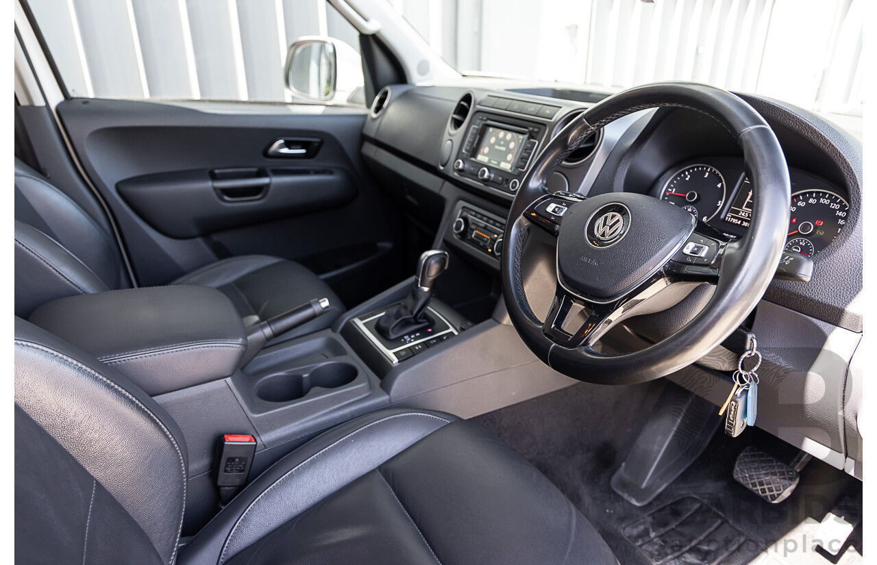 10/2016 Volkswagen Amarok TDI420 Highline (4x4) 2H MY17 Dual Cab Utility White 2.0L