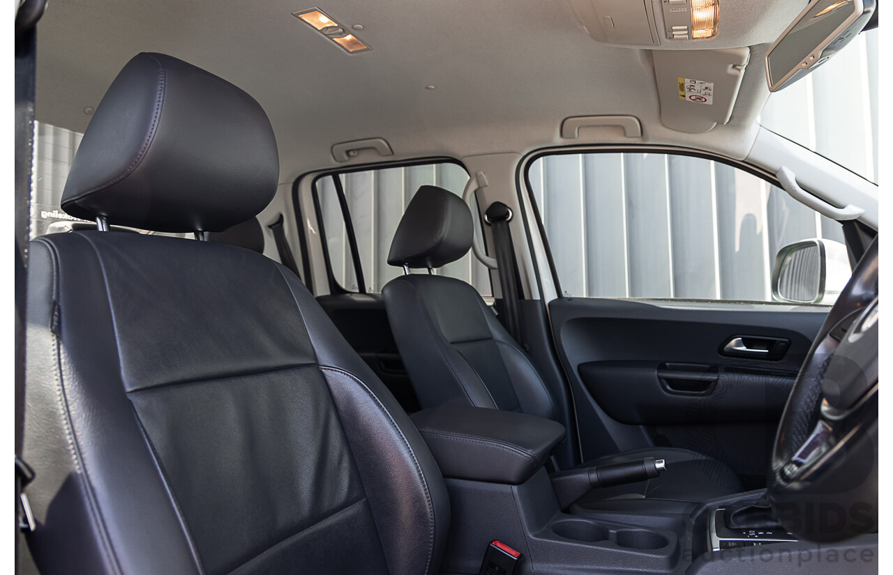 10/2016 Volkswagen Amarok TDI420 Highline (4x4) 2H MY17 Dual Cab Utility White 2.0L