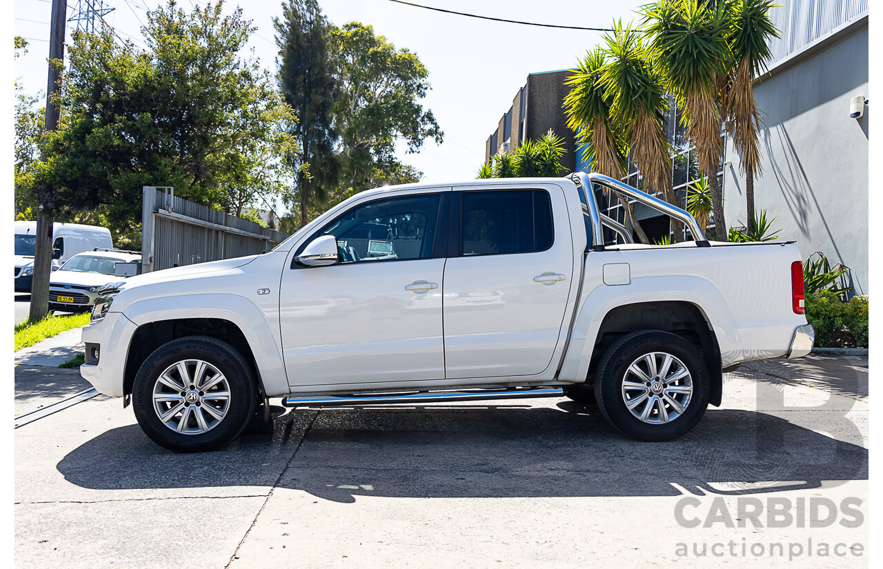 10/2016 Volkswagen Amarok TDI420 Highline (4x4) 2H MY17 Dual Cab Utility White 2.0L
