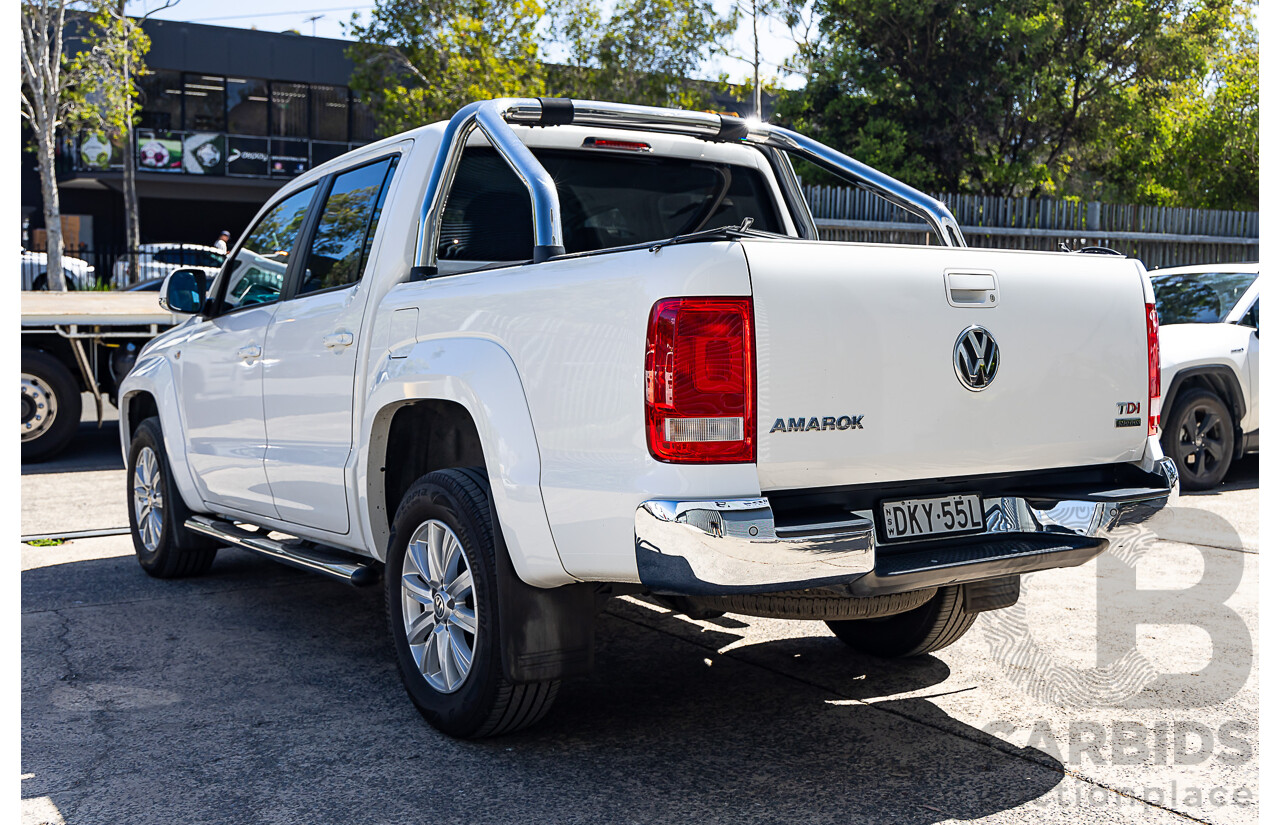 10/2016 Volkswagen Amarok TDI420 Highline (4x4) 2H MY17 Dual Cab Utility White 2.0L