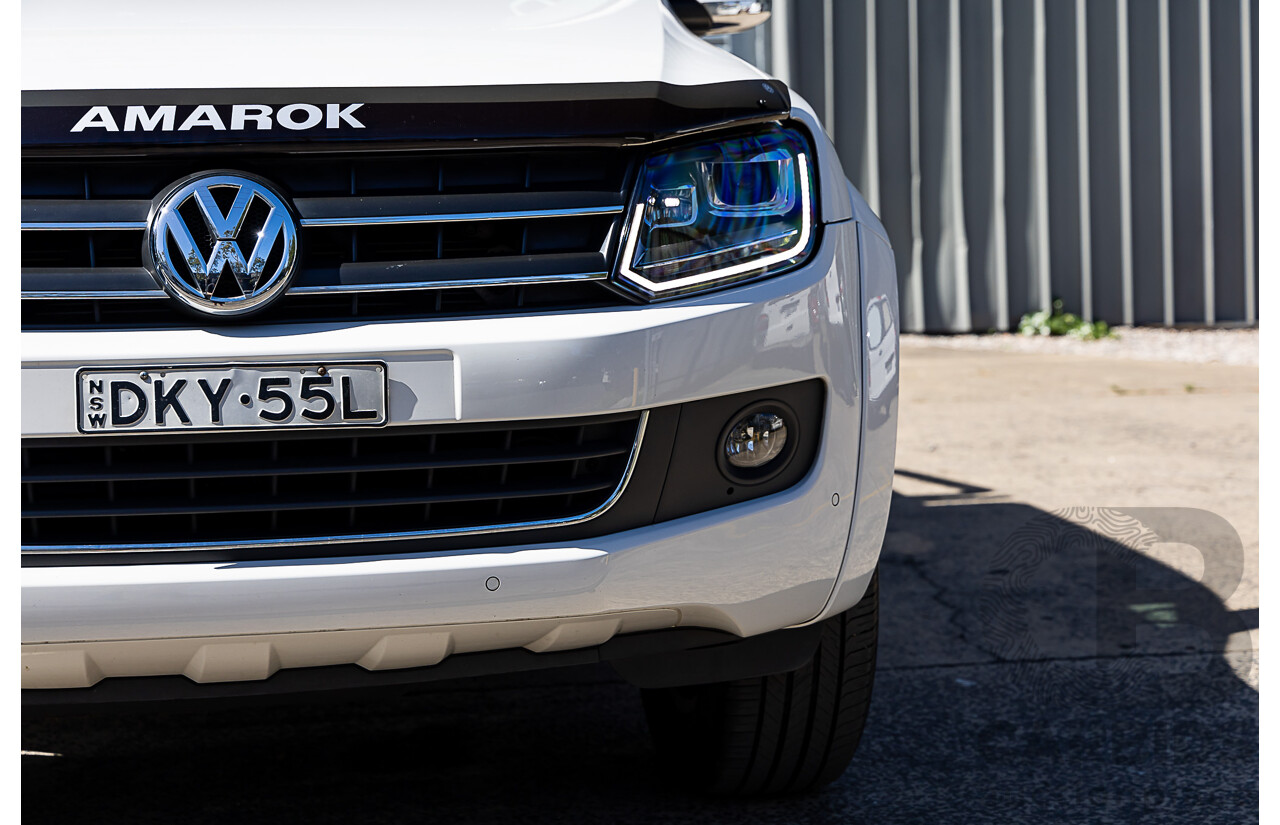 10/2016 Volkswagen Amarok TDI420 Highline (4x4) 2H MY17 Dual Cab Utility White 2.0L