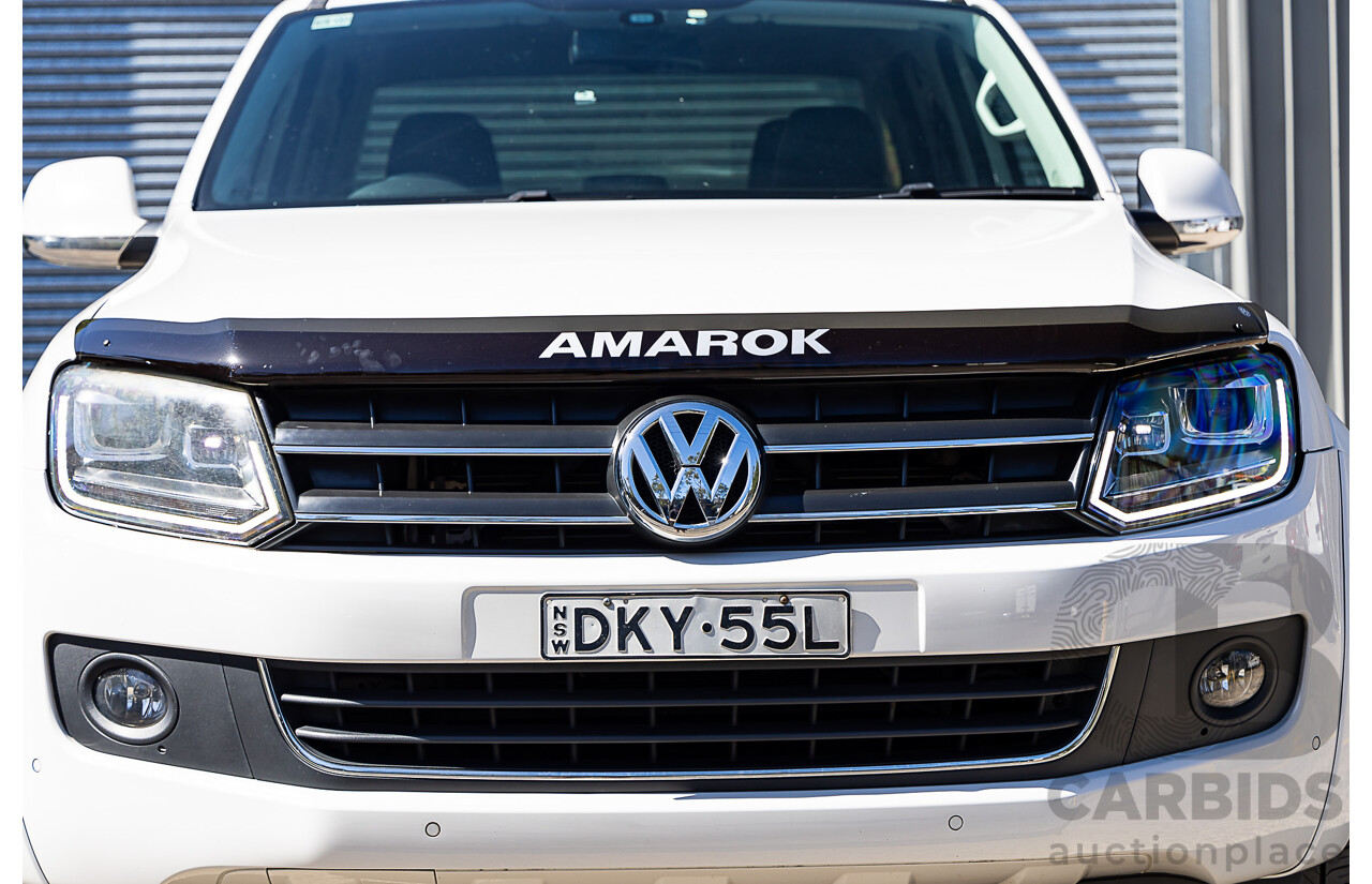 10/2016 Volkswagen Amarok TDI420 Highline (4x4) 2H MY17 Dual Cab Utility White 2.0L
