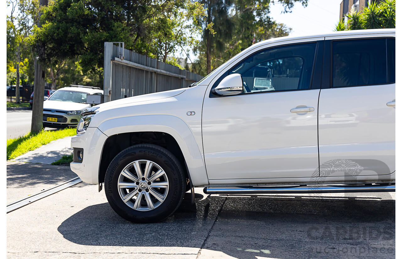 10/2016 Volkswagen Amarok TDI420 Highline (4x4) 2H MY17 Dual Cab Utility White 2.0L