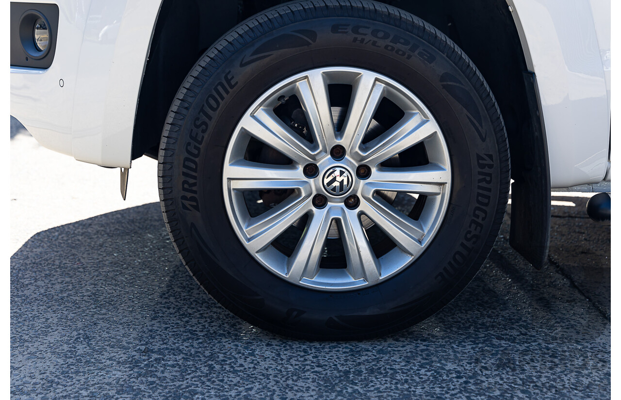 10/2016 Volkswagen Amarok TDI420 Highline (4x4) 2H MY17 Dual Cab Utility White 2.0L