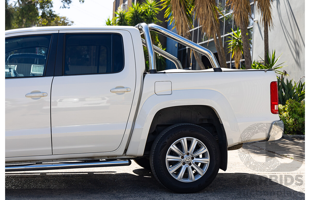 10/2016 Volkswagen Amarok TDI420 Highline (4x4) 2H MY17 Dual Cab Utility White 2.0L