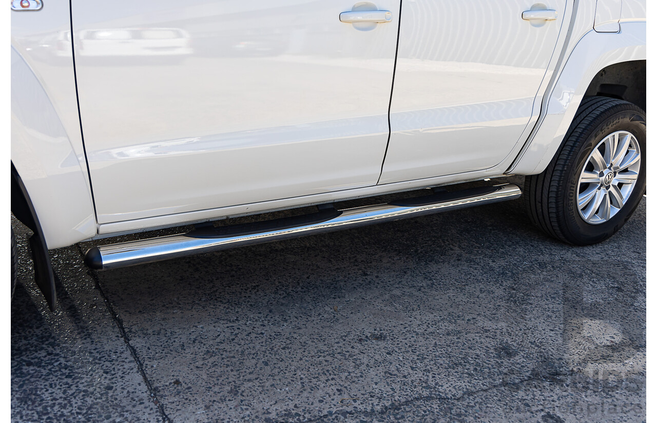 10/2016 Volkswagen Amarok TDI420 Highline (4x4) 2H MY17 Dual Cab Utility White 2.0L