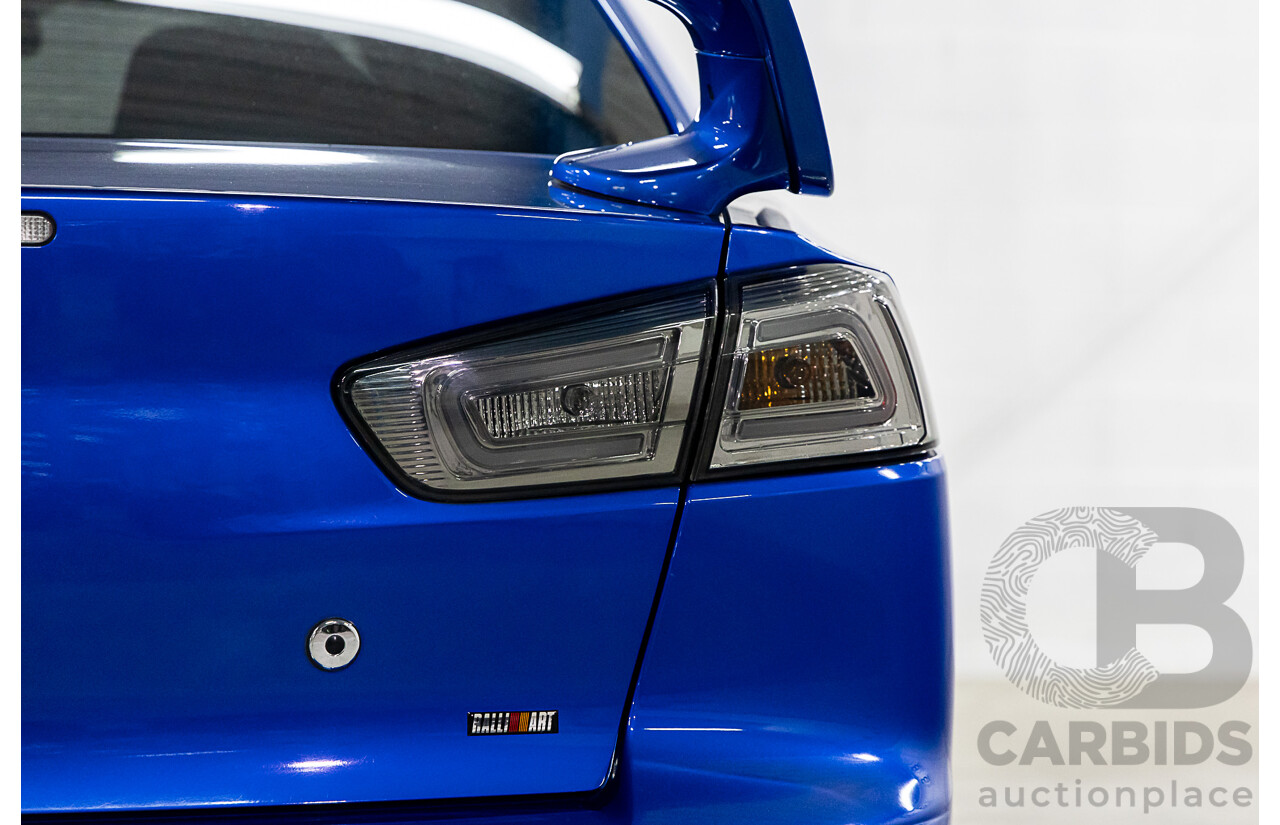 12/2014 Mitsubishi Lancer Ralliart CJ MY15 4d Sedan Lightning Blue Pearl Turbo 2.0L