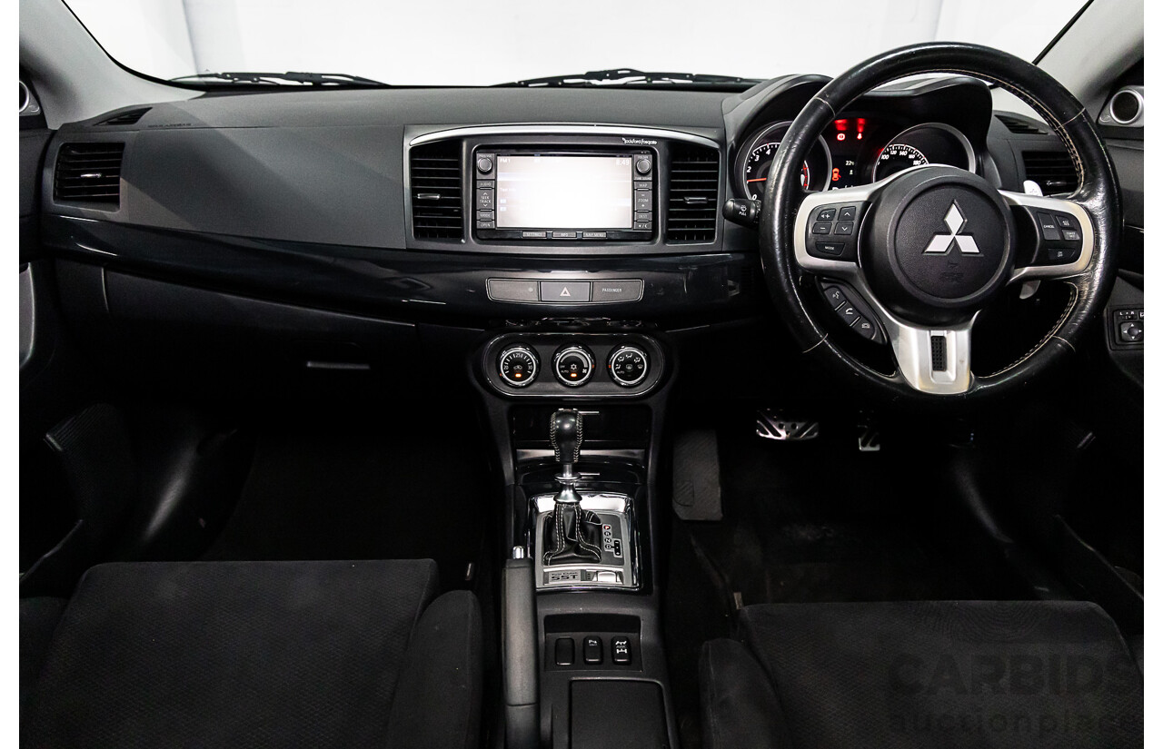 12/2014 Mitsubishi Lancer Ralliart CJ MY15 4d Sedan Lightning Blue Pearl Turbo 2.0L