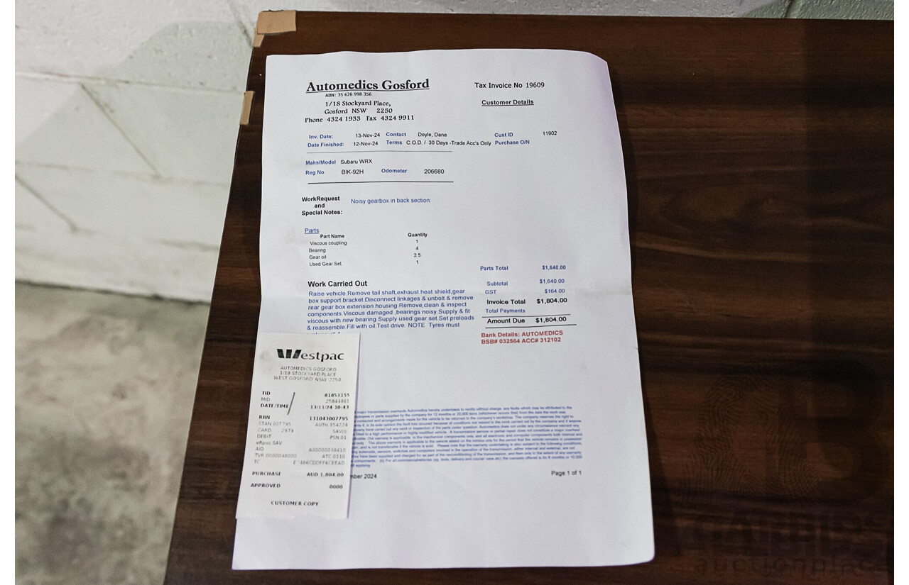 1/2009 Subaru Impreza WRX (AWD) MY09 4d Sedan Blue Mica Turbo 2.5L