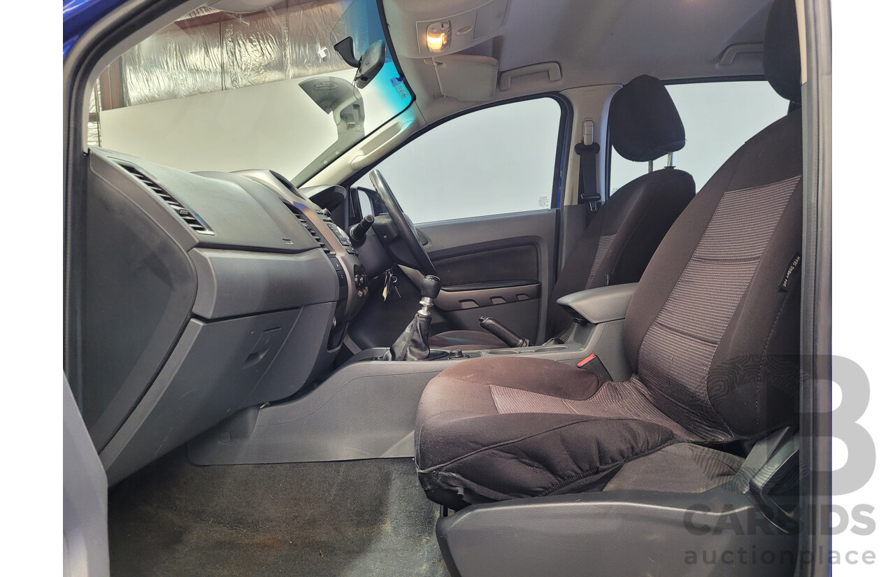 4/2014 Ford Ranger 3.2 XLS (4x4) PX C/Chas Blue Turbo Diesel 3.2L