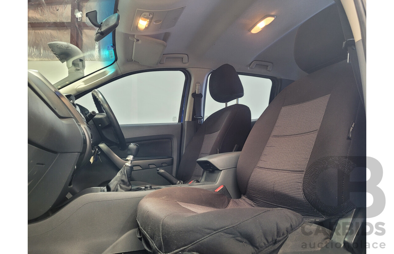 4/2014 Ford Ranger 3.2 XLS (4x4) PX C/Chas Blue Turbo Diesel 3.2L