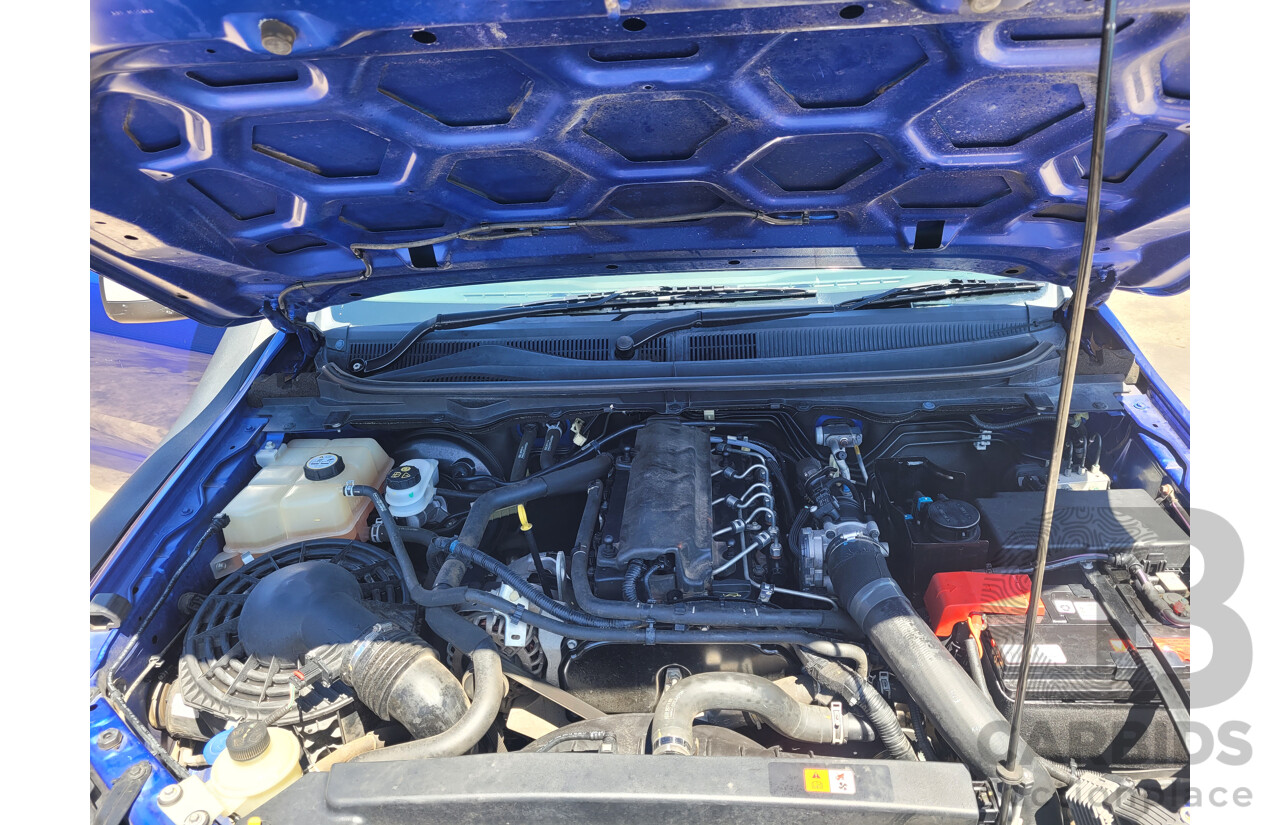 4/2014 Ford Ranger 3.2 XLS (4x4) PX C/Chas Blue Turbo Diesel 3.2L