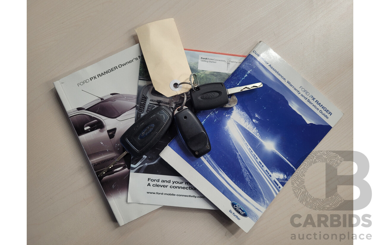 4/2014 Ford Ranger 3.2 XLS (4x4) PX C/Chas Blue Turbo Diesel 3.2L