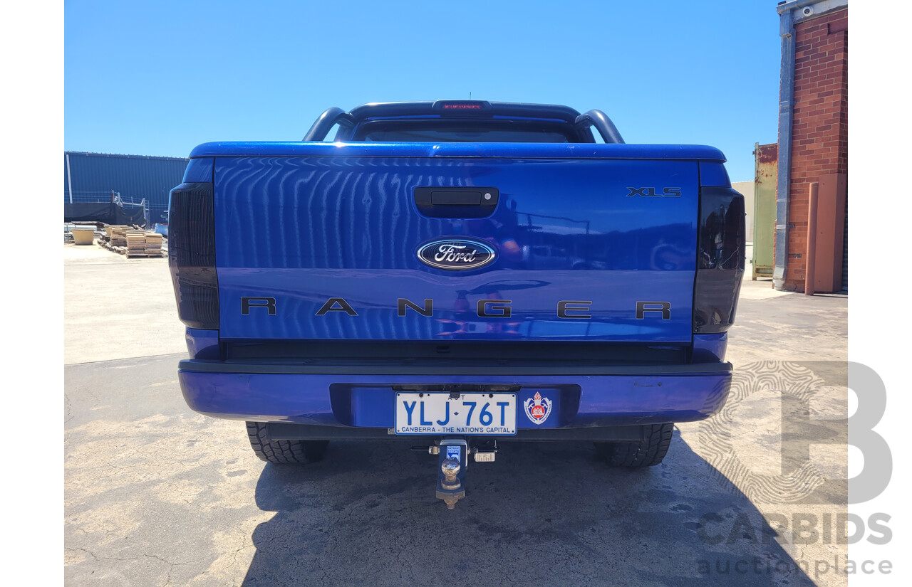 4/2014 Ford Ranger 3.2 XLS (4x4) PX C/Chas Blue Turbo Diesel 3.2L