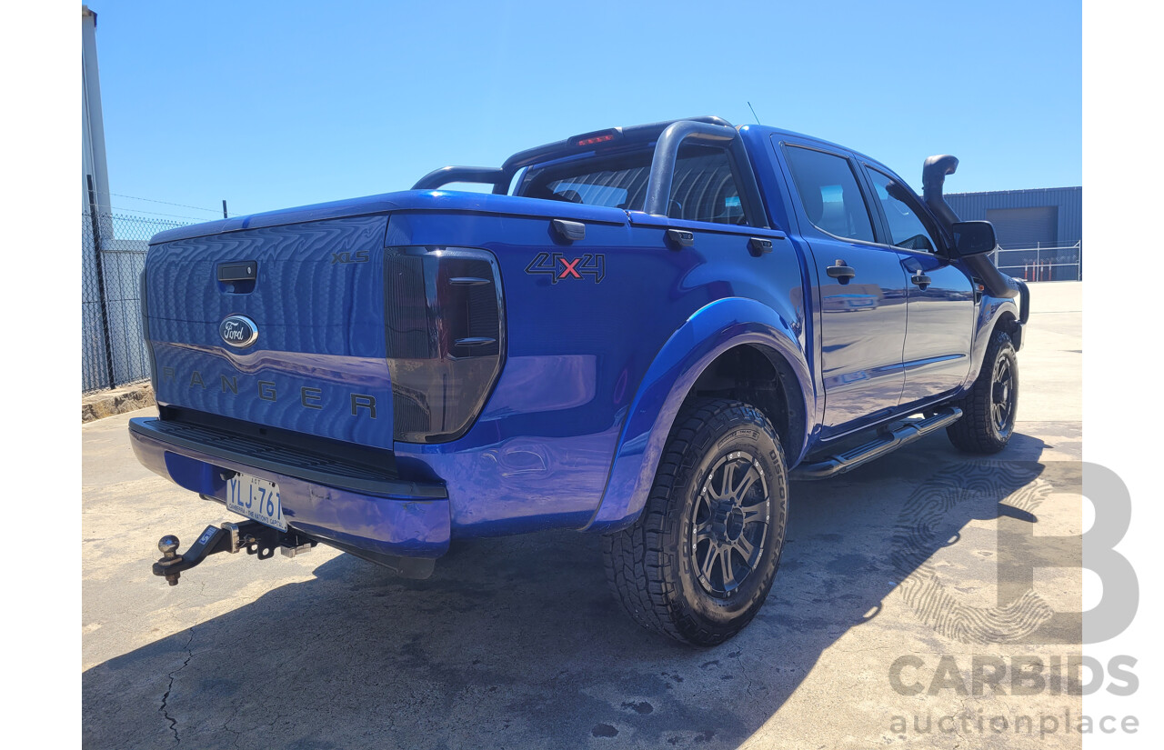 4/2014 Ford Ranger 3.2 XLS (4x4) PX C/Chas Blue Turbo Diesel 3.2L