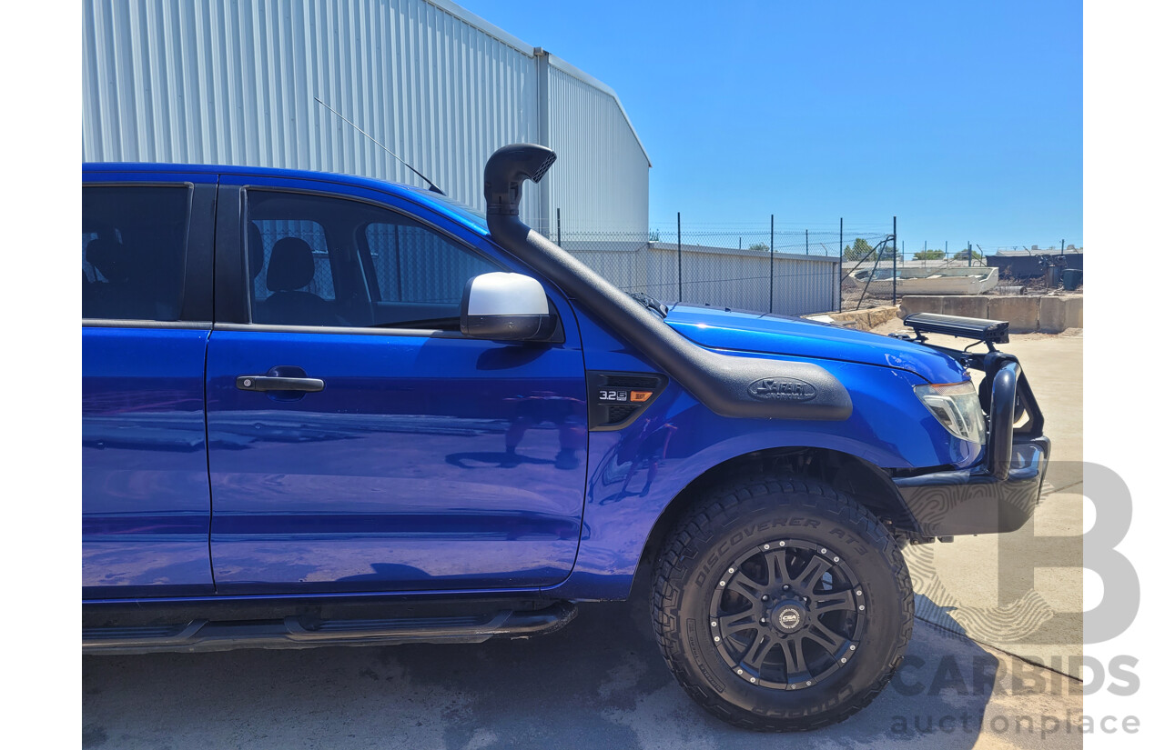 4/2014 Ford Ranger 3.2 XLS (4x4) PX C/Chas Blue Turbo Diesel 3.2L