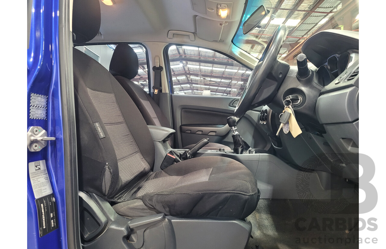 4/2014 Ford Ranger 3.2 XLS (4x4) PX C/Chas Blue Turbo Diesel 3.2L