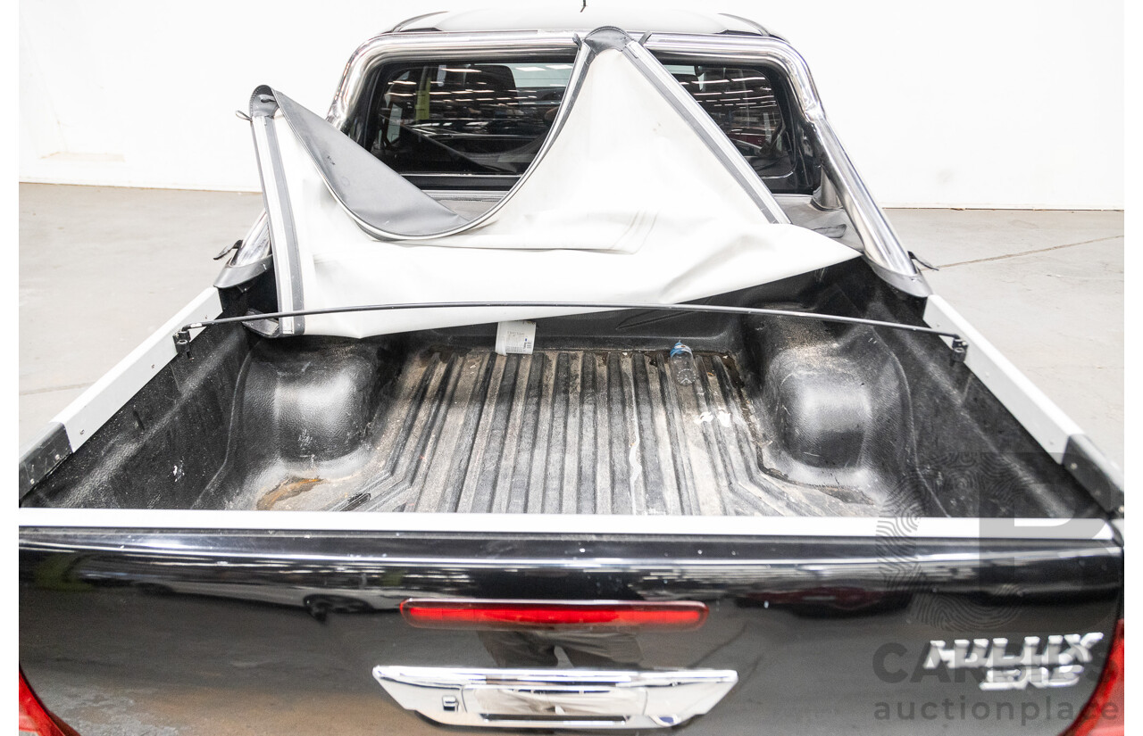 07/2017 Toyota Hilux SR5 (4x4) N80 GUN126R Dual Cab Eclipse Black Turbo Diesel 2.8L