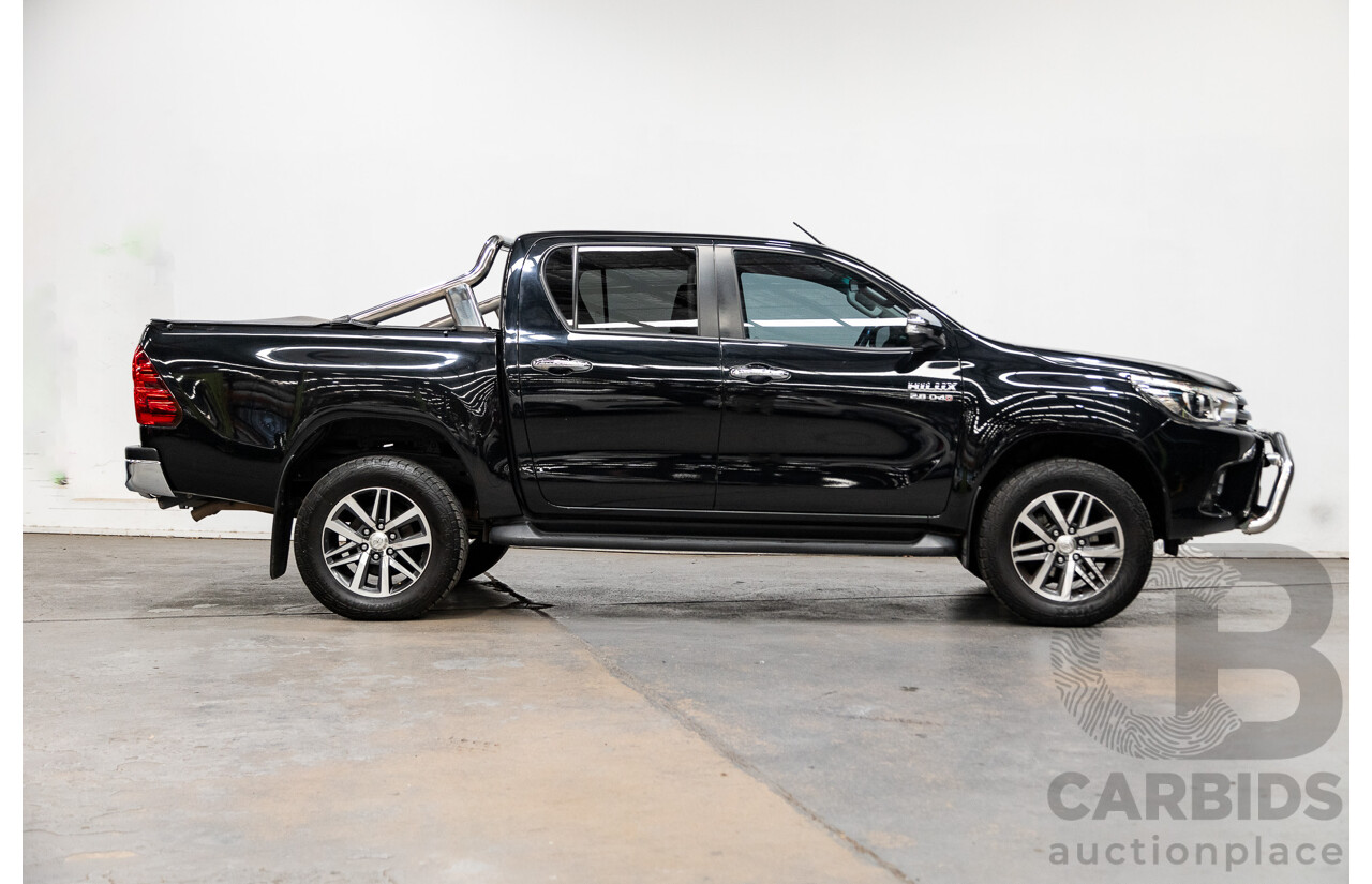 07/2017 Toyota Hilux SR5 (4x4) N80 GUN126R Dual Cab Eclipse Black Turbo Diesel 2.8L
